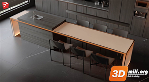 Kitchen island Skp Files